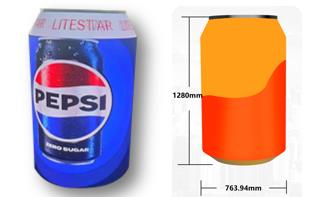 P1.8 LED Beer Can Display / LED Coke Can Display With Front Maintenance Soft Led Modules And Customized Flexible Modules For Unique Digital Advertisement P1.8 LED Beer Can Display / LED Coke Can Display With Front Maintenance Soft Led Modules And Customized Flexible Modules For Unique Digital Advertisement